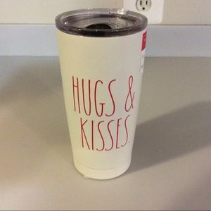 Rae Dunn HUGS & KISSES Travel Tumbler